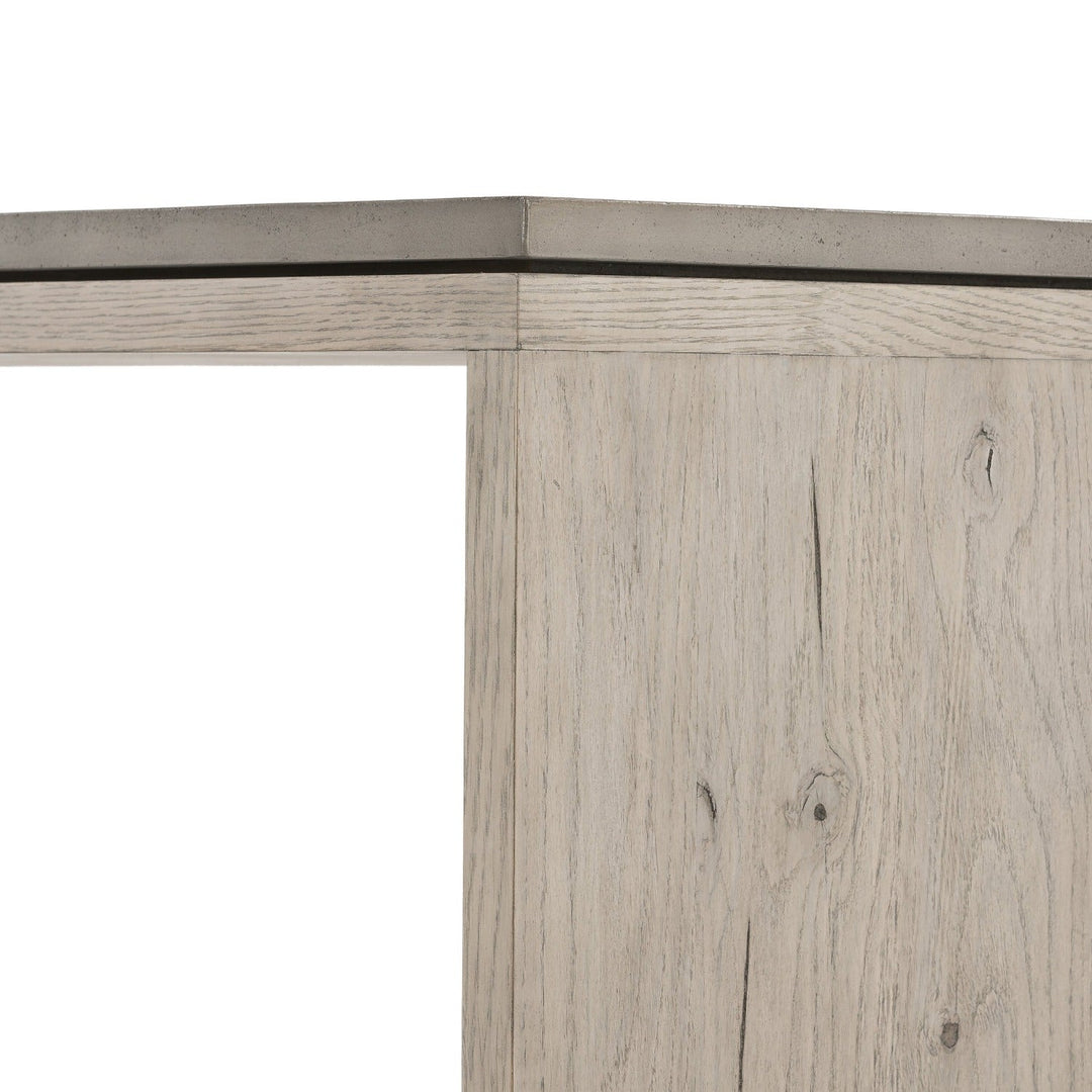 BINA OAK + CONCRETE CONSOLE TABLE