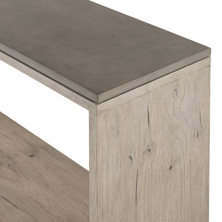 BINA OAK + CONCRETE CONSOLE TABLE