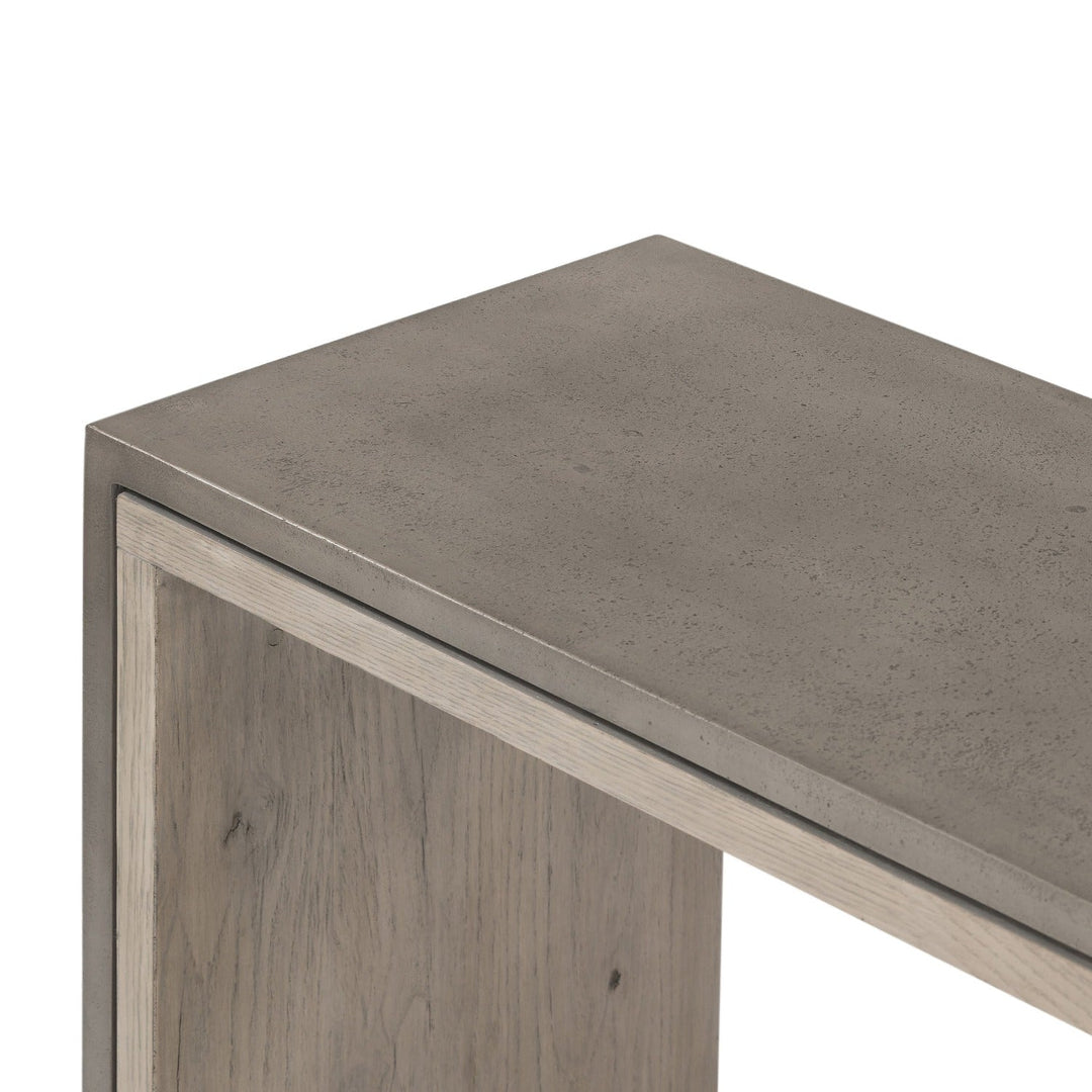 BINA OAK + CONCRETE CONSOLE TABLE