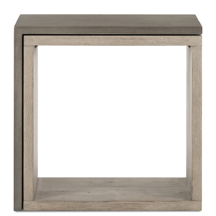 BINA OAK + CONCRETE END TABLE