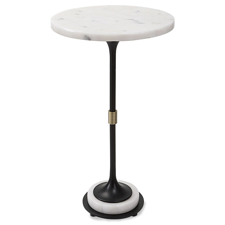 BLACK TIE MARBLE ACCENT TABLE