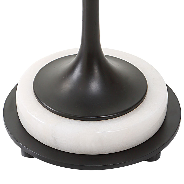 BLACK TIE MARBLE ACCENT TABLE