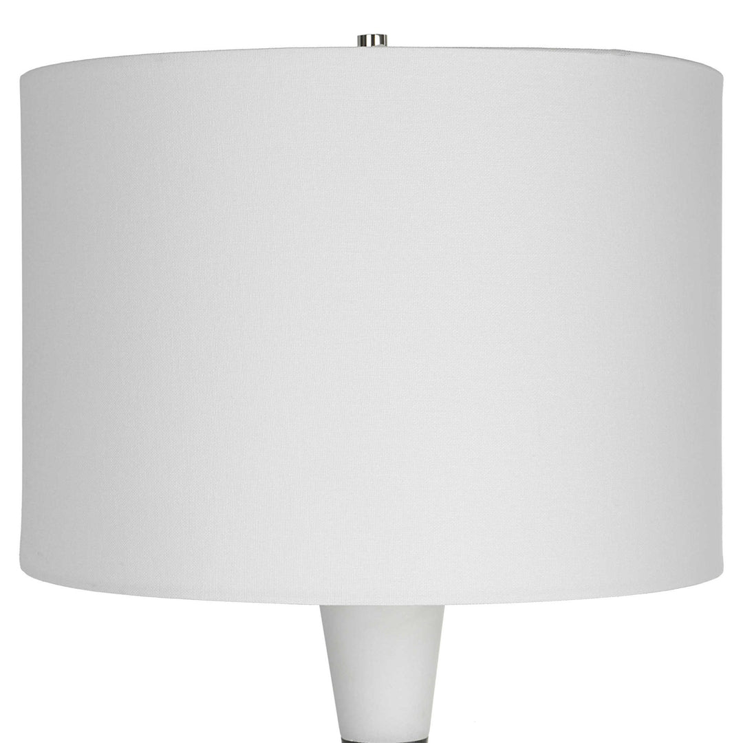 BLACK & WHITE BANDEAU TABLE LAMP