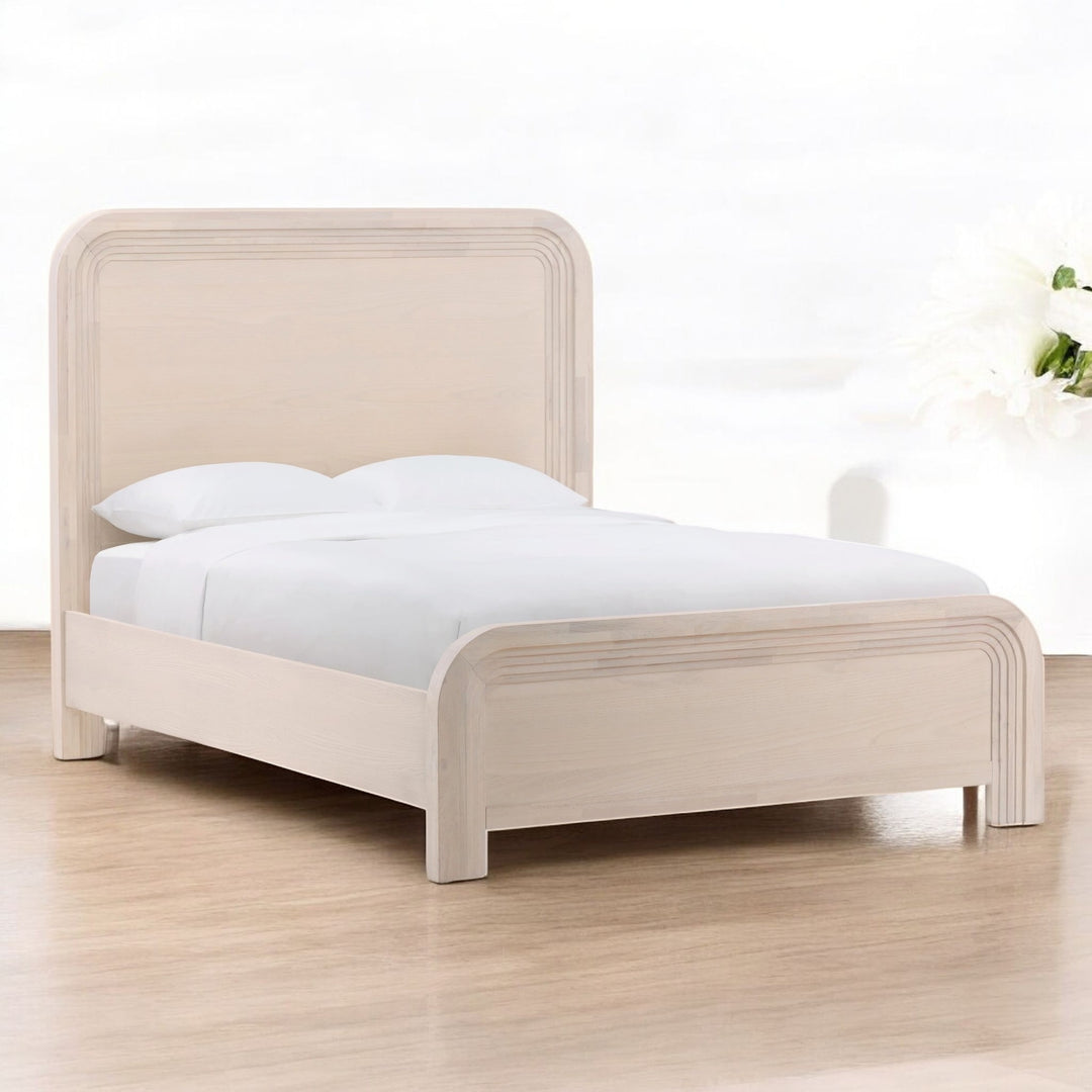 BLANCHE DECO WOOD PANEL BED