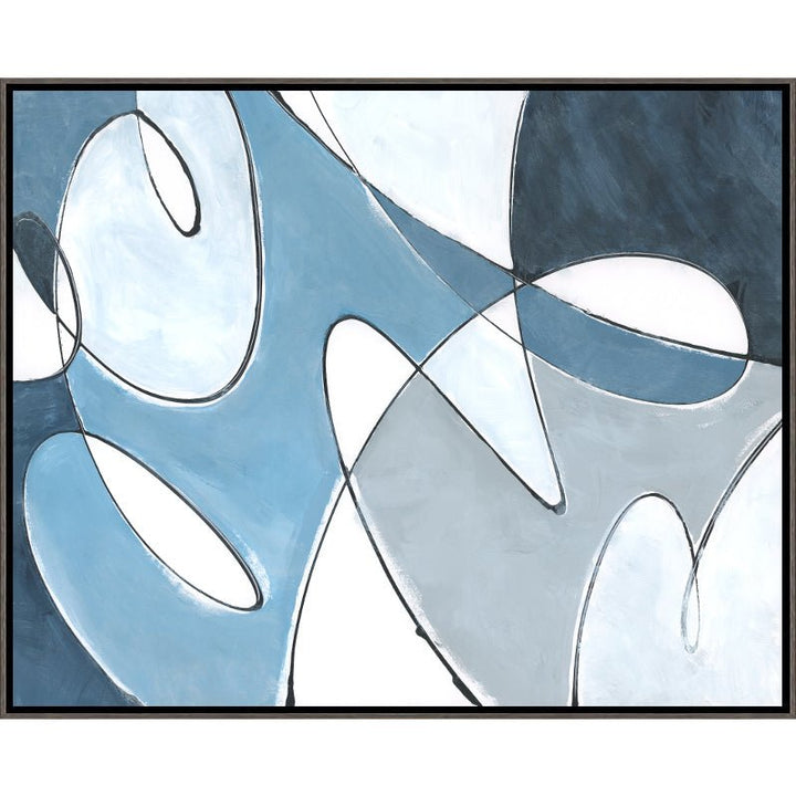 "BLUE MEDLEY" CANVAS ART DIPTYCH