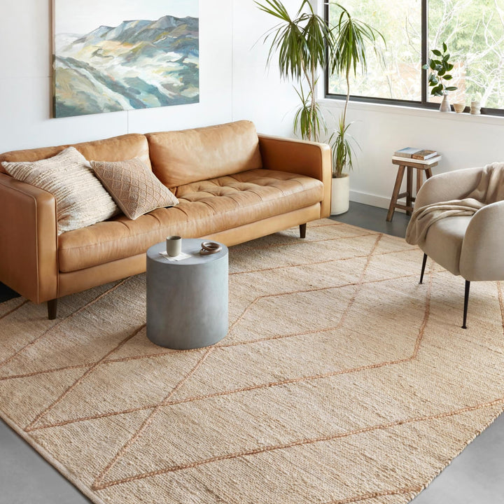 BODHI 02 BLEACHED NATURAL JUTE RUG