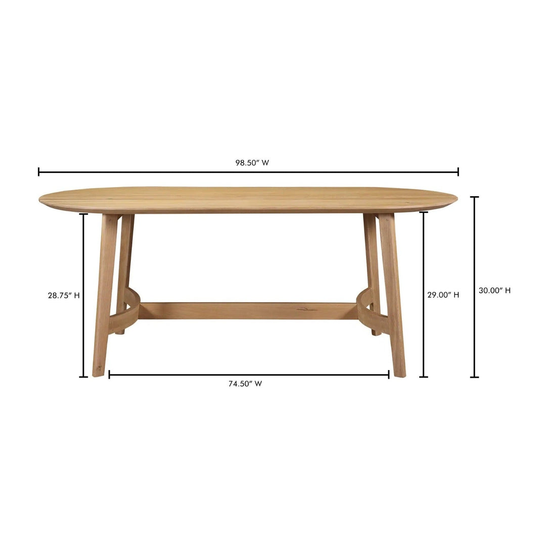 BODHI NATURAL OAK DINING TABLE