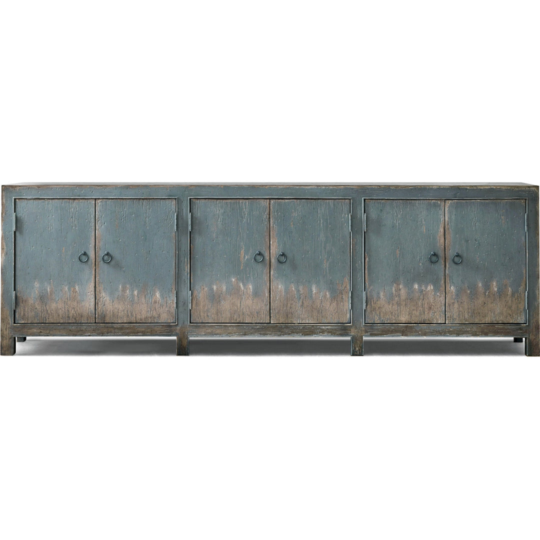 BOHEME RUSTIC FRENCH BLUE MEDIA CONSOLE