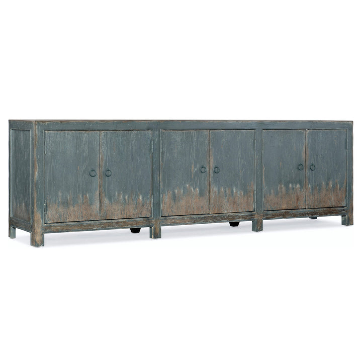 BOHEME RUSTIC FRENCH BLUE MEDIA CONSOLE