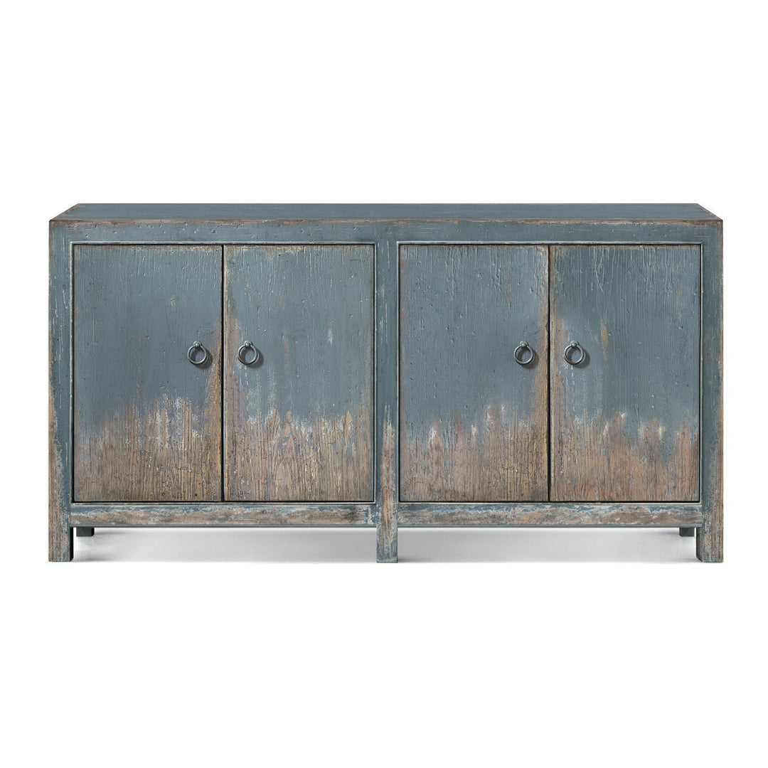 BOHEME RUSTIC FRENCH BLUE MEDIA CREDENZA