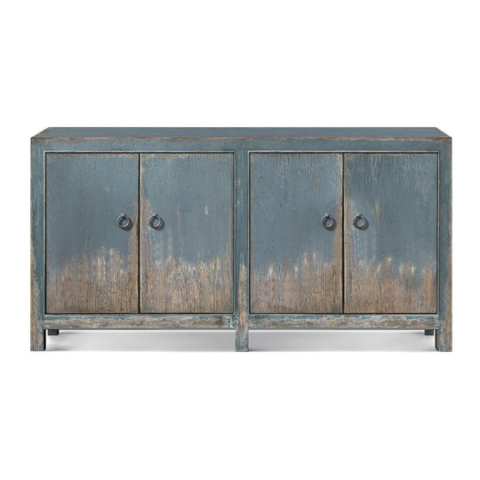 BOHEME RUSTIC FRENCH BLUE MEDIA CREDENZA