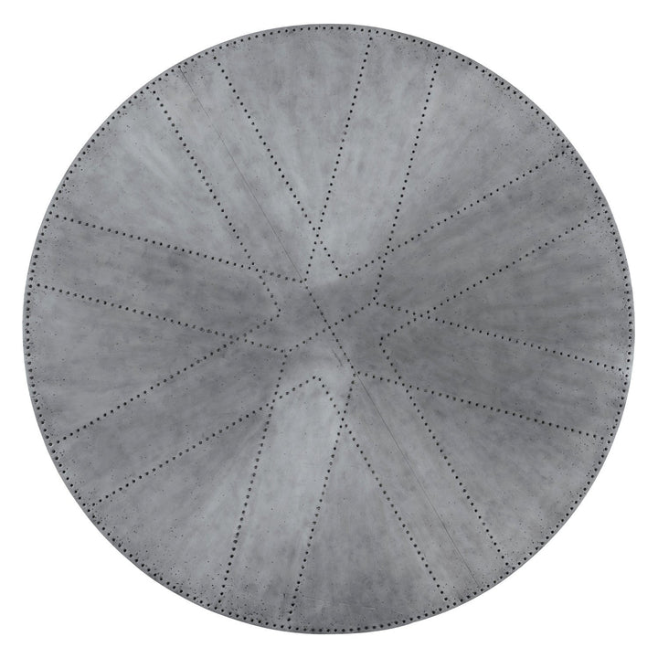 BOHEME ZINC TOP ROUND DINING TABLE