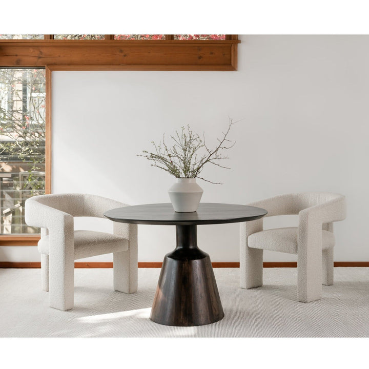 BOLT 46"ROUND PEDISTAL DINING TABLE