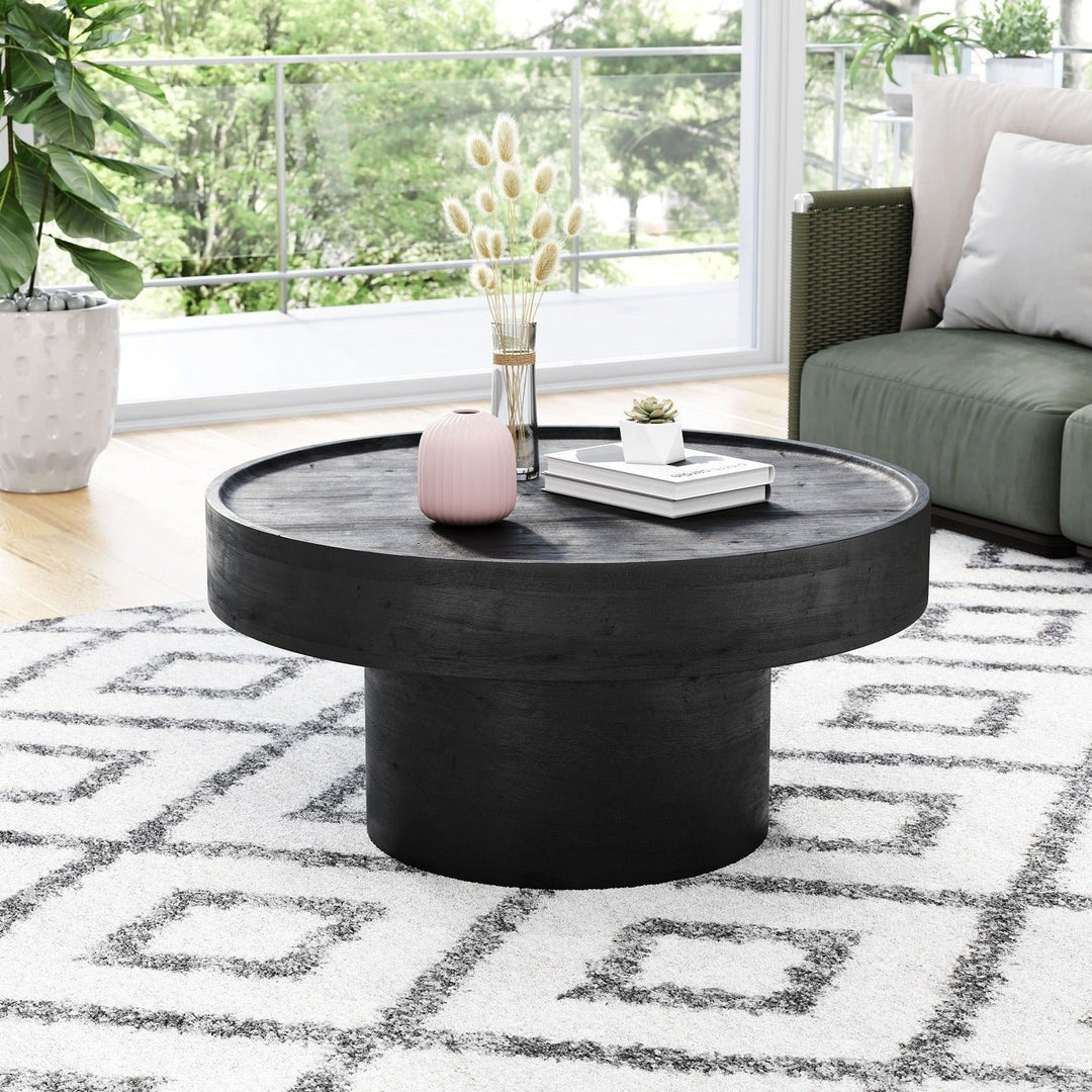 BOLT MATTE BLACK MANGO COFFEE TABLE