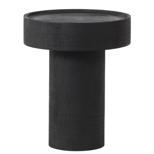 BOLT MATTE BLACK SIDE TABLE