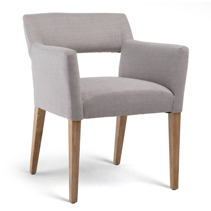 BOOKER DINING CHAIR: LIGHT GREY