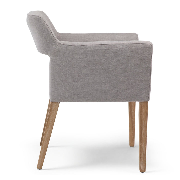 BOOKER DINING CHAIR: LIGHT GREY