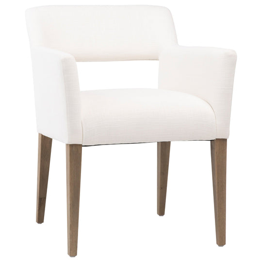 BOOKER DINING CHAIR: NATURAL WHITE