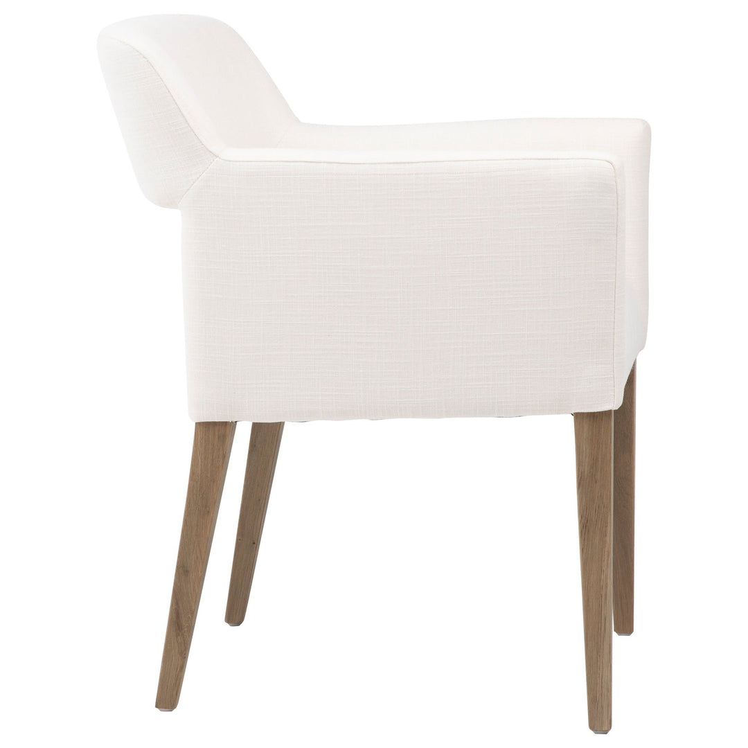 BOOKER DINING CHAIR: NATURAL WHITE