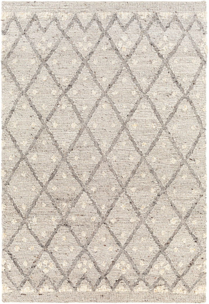 BOWEN NATURAL GREY UNDYED WOOL RUG