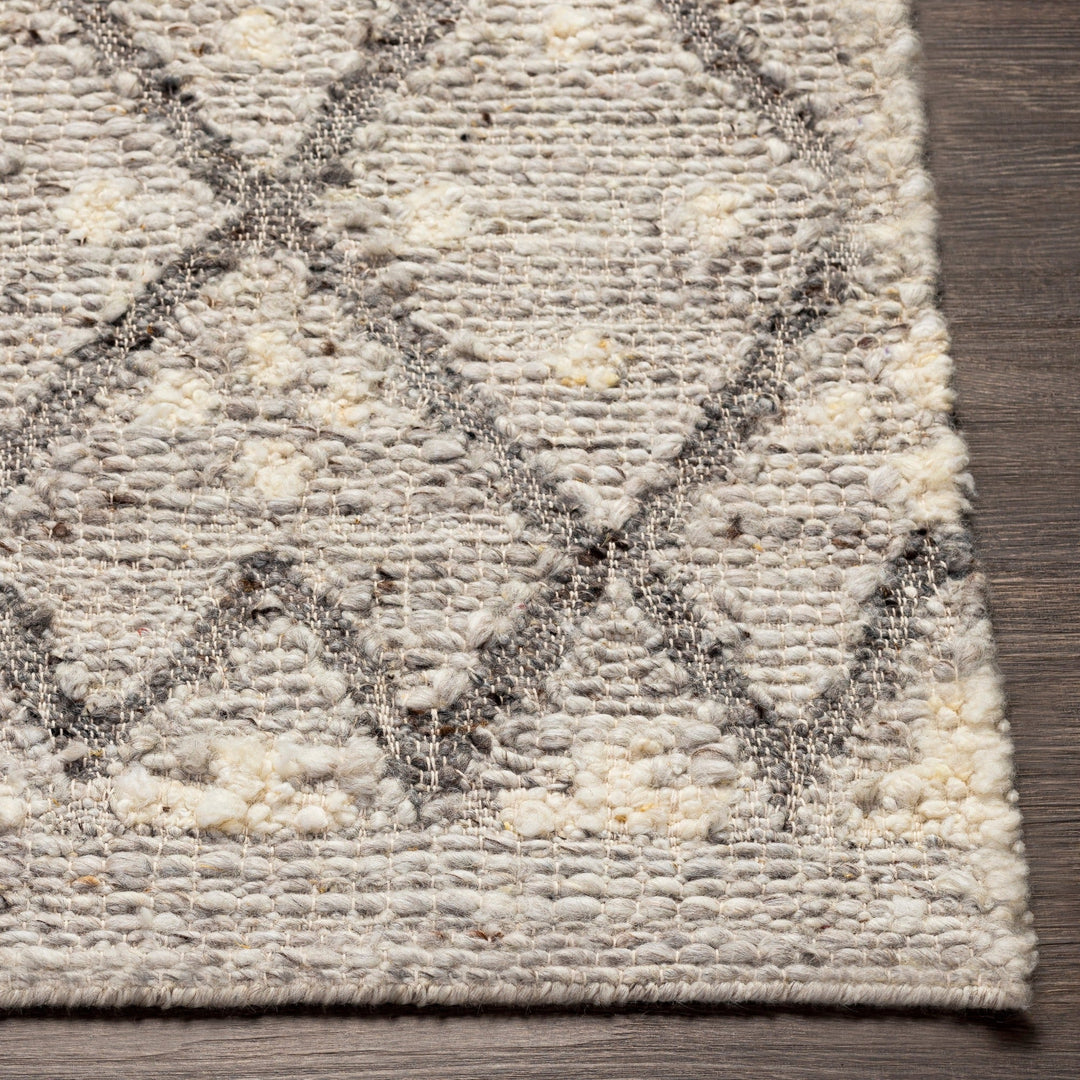 BOWEN NATURAL GREY UNDYED WOOL RUG