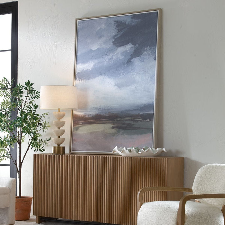 "BRACING" FRAMED LANDSCAPE CANVAS ART