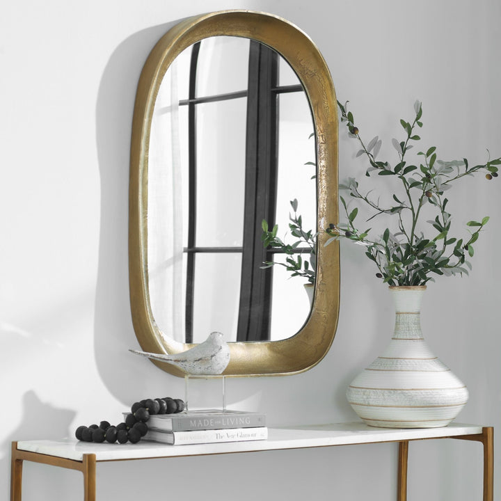 BRADANO BRASS ARCH MIRROR