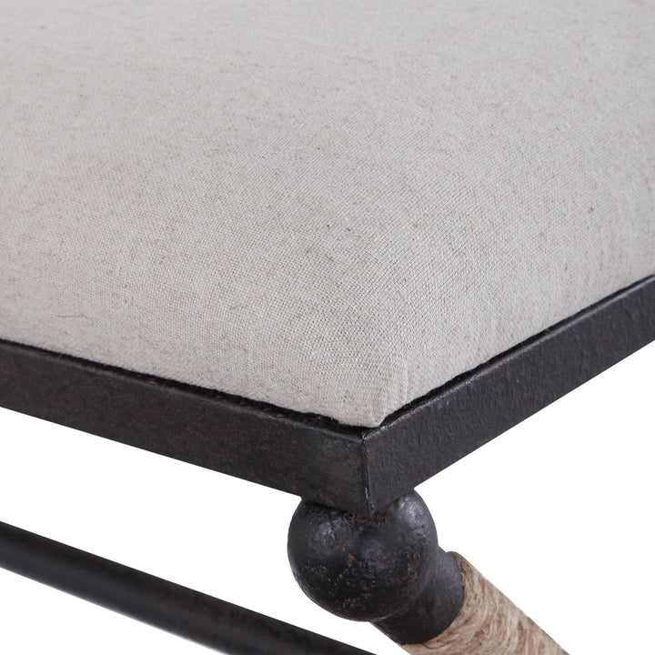 BRADDOCK NATURAL CANVAS BENCH