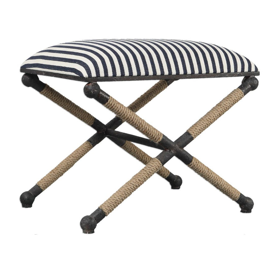 BRADDOCK NAVY STRIPED SMALL BENCH