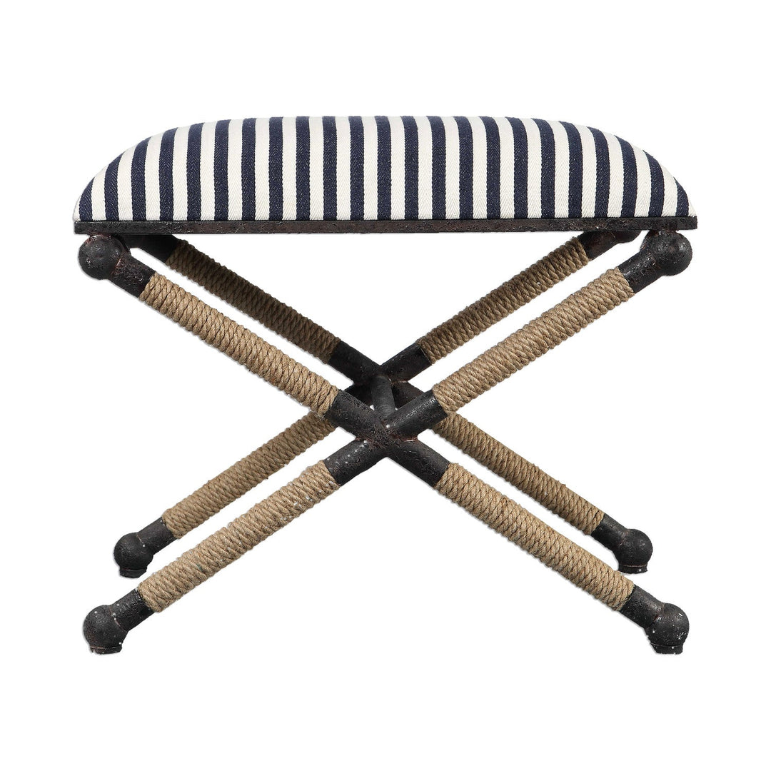 BRADDOCK NAVY STRIPED SMALL BENCH