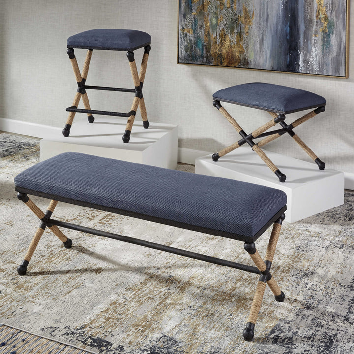 BRADDOCK SMALL BENCH: NAVY