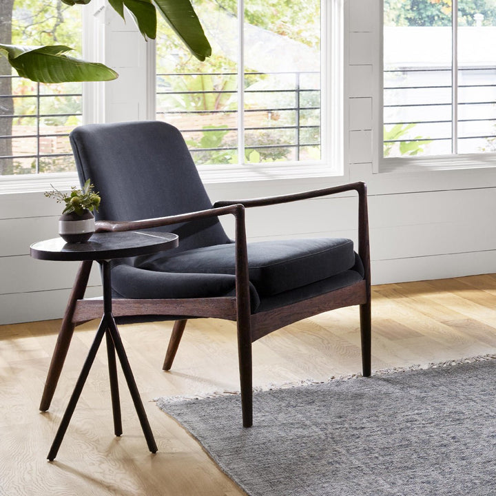 BRADEN SHADOW VELVET ARM CHAIR