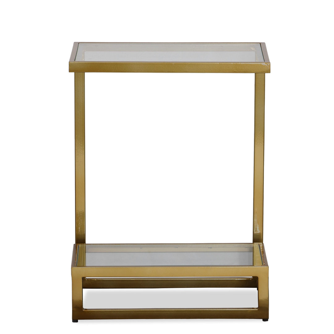 BRASS MUSING ACCENT TABLE