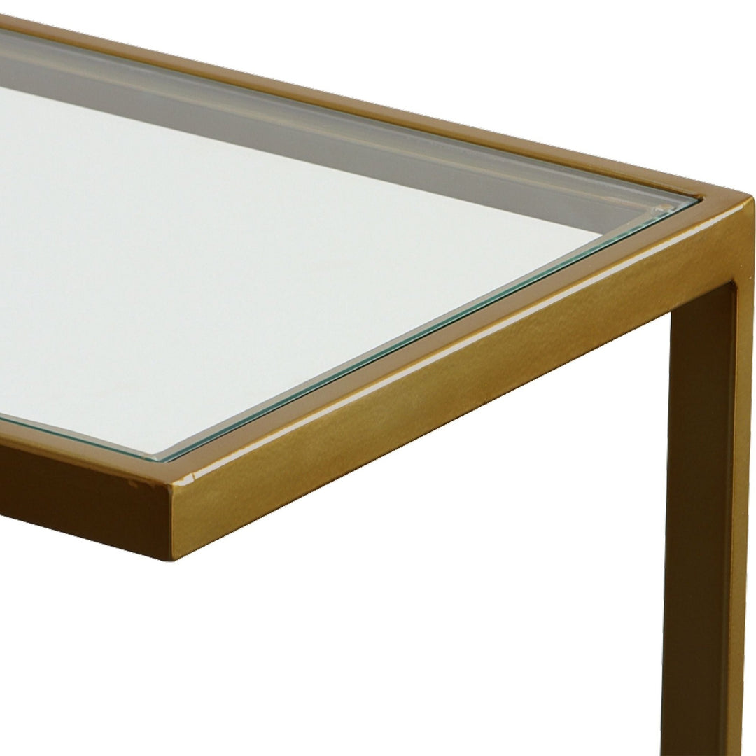 BRASS MUSING ACCENT TABLE