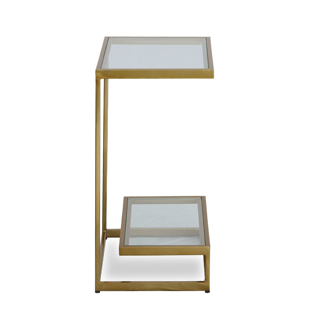 BRASS MUSING ACCENT TABLE