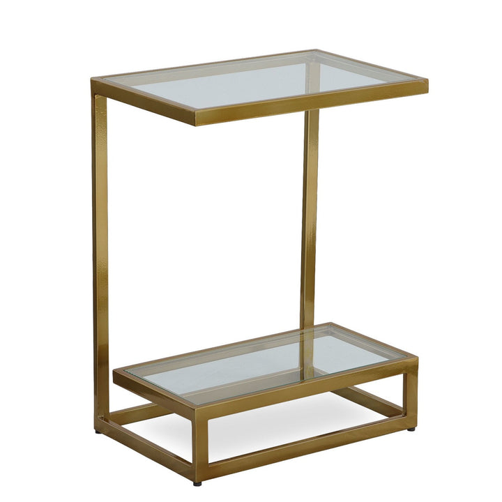 BRASS MUSING ACCENT TABLE