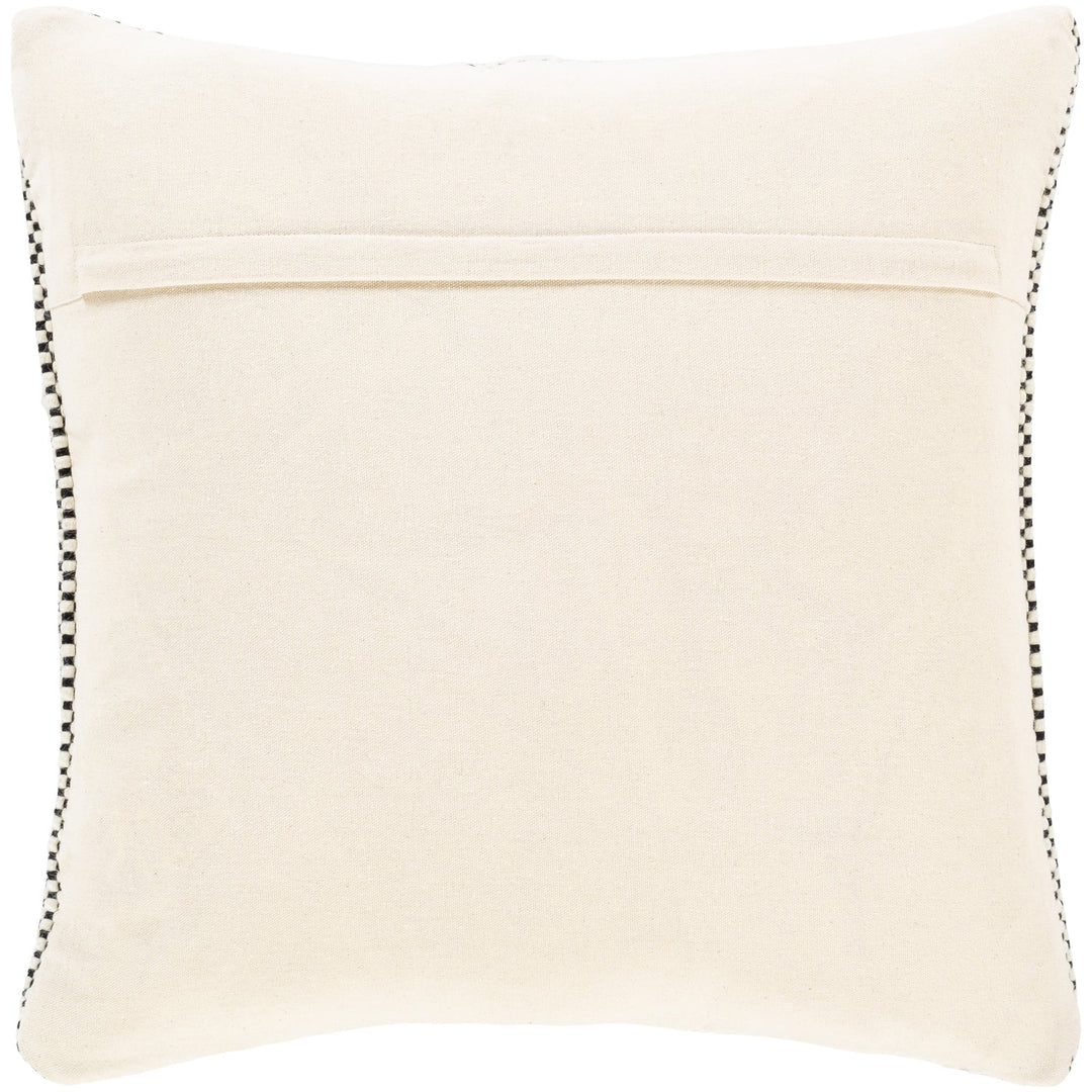 BRIDGER BLACK + CREAM TEXTURED KNIT PILLOW