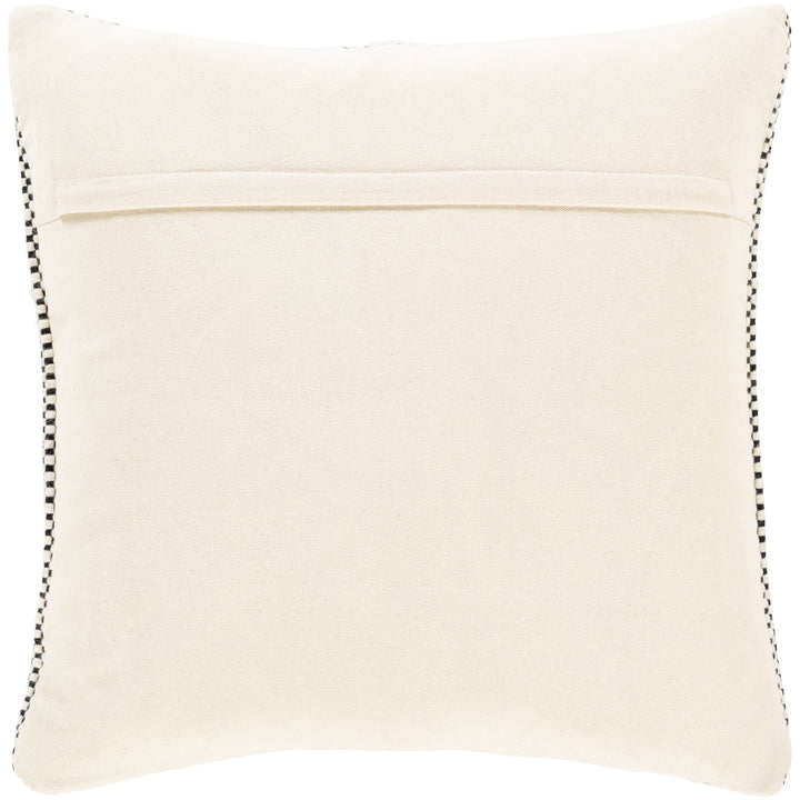 BRIDGER BLACK + CREAM TEXTURED KNIT PILLOW