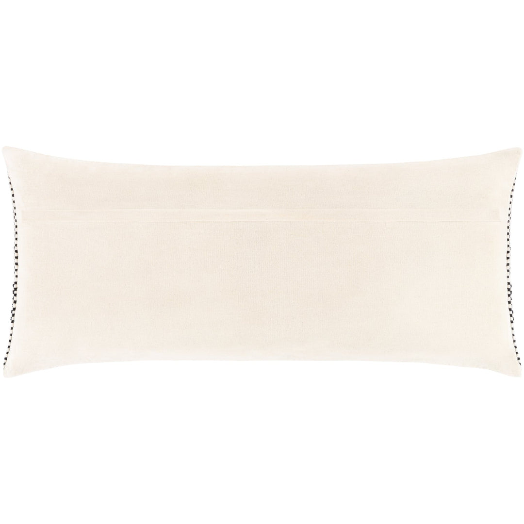 BRIDGER BLACK + CREAM TEXTURED KNIT PILLOW