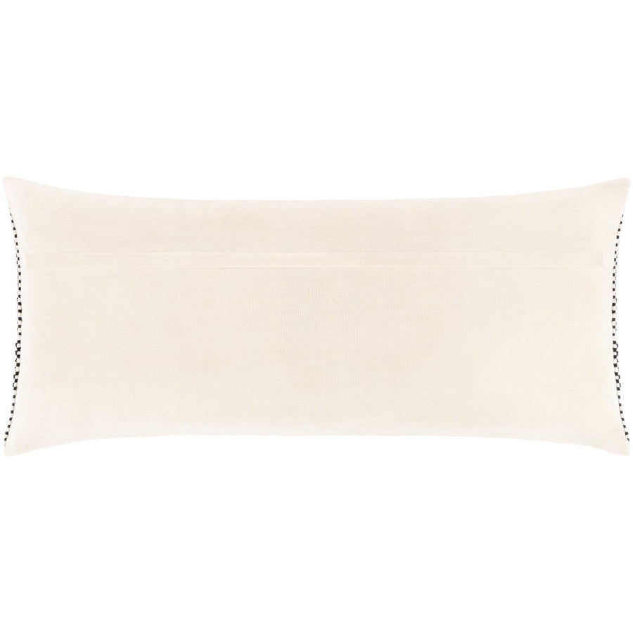 BRIDGER BLACK + CREAM TEXTURED KNIT PILLOW