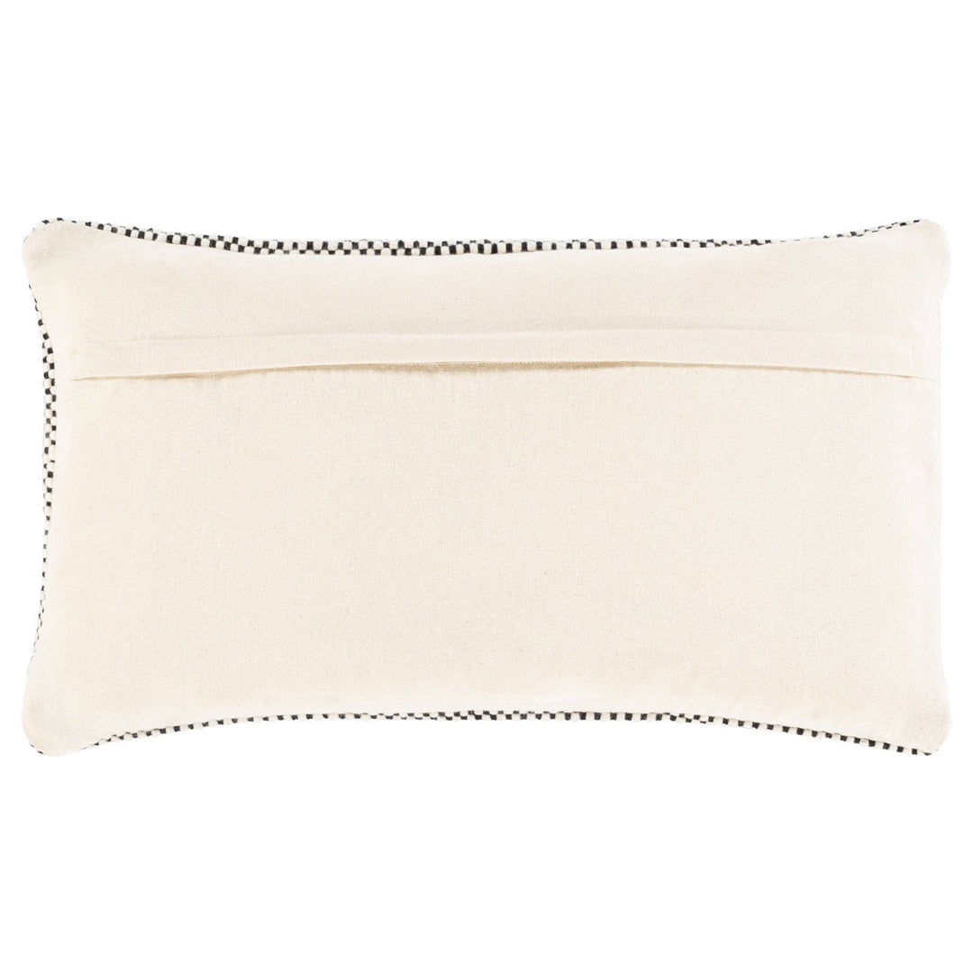 BRIDGER BLACK + CREAM TEXTURED KNIT PILLOW