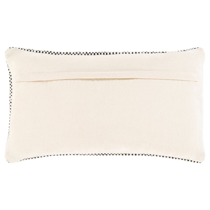 BRIDGER BLACK + CREAM TEXTURED KNIT PILLOW