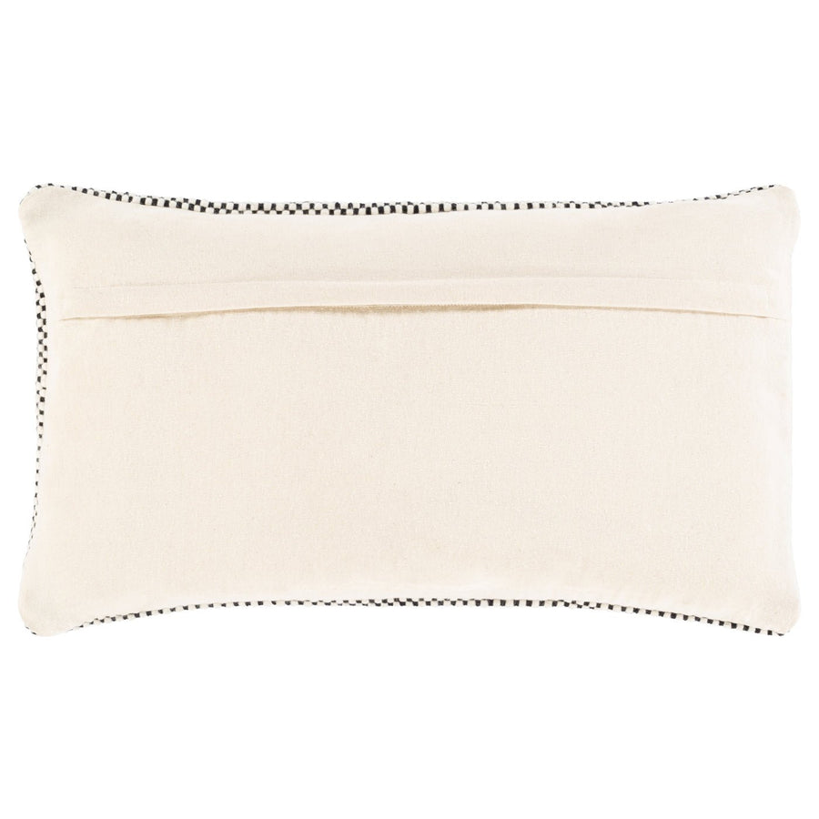 BRIDGER BLACK + CREAM TEXTURED KNIT PILLOW