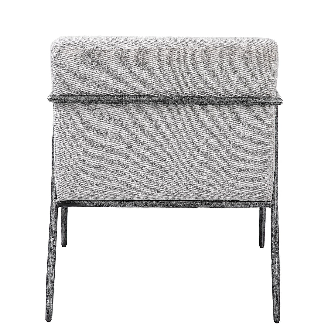 BRISBANE IVORY - GREY BOUCLE ACCENT CHAIR