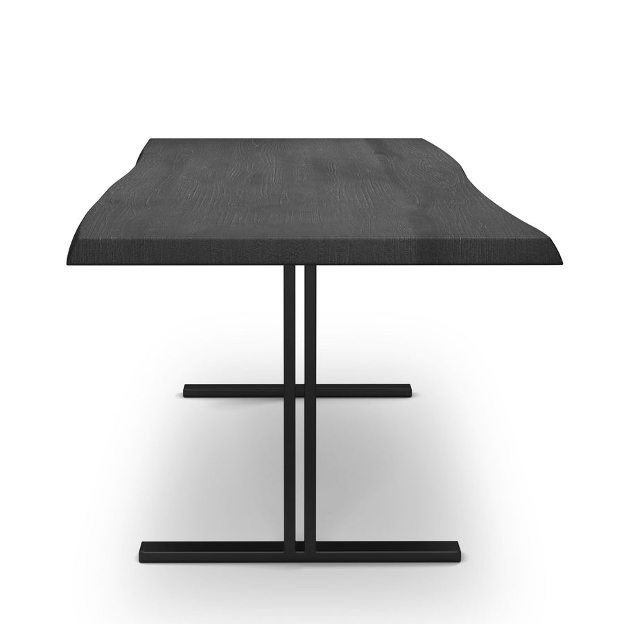 BROOKS LIVE EDGE DINING TABLE: EBONIZED