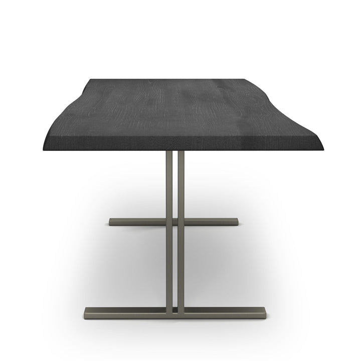 BROOKS LIVE EDGE DINING TABLE: EBONIZED