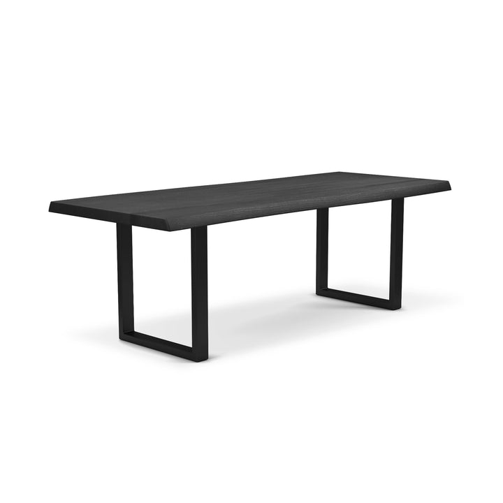 BROOKS LIVE EDGE DINING TABLE: EBONIZED