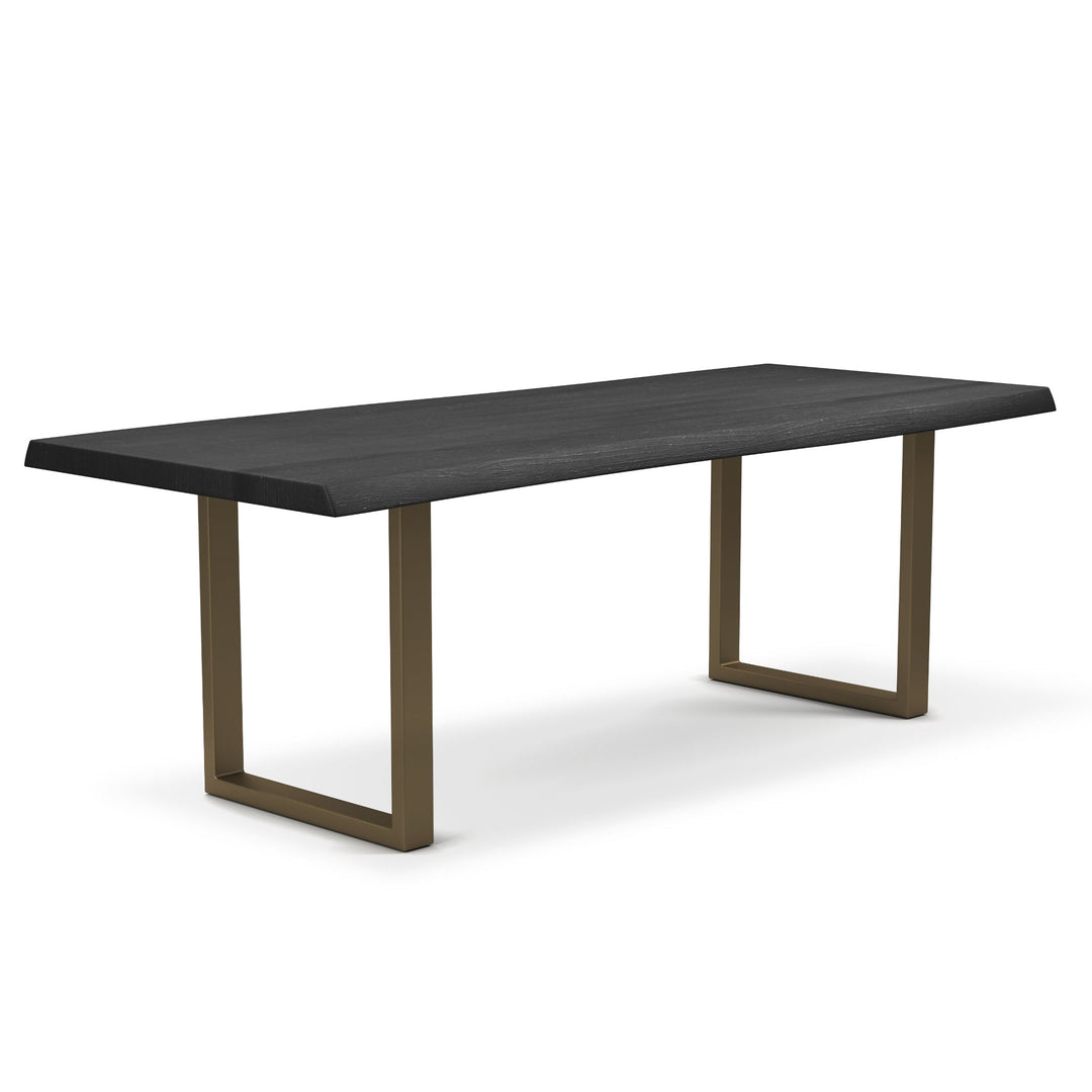 BROOKS LIVE EDGE DINING TABLE: EBONIZED