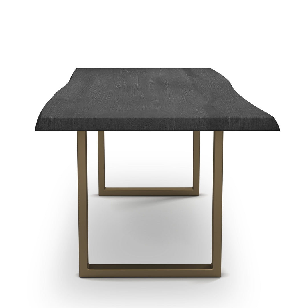 BROOKS LIVE EDGE DINING TABLE: EBONIZED