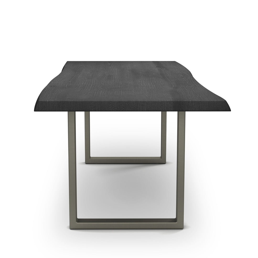 BROOKS LIVE EDGE DINING TABLE: EBONIZED